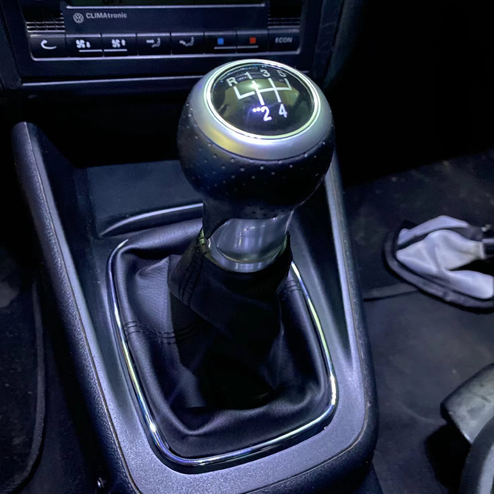 新車 5/6 スピード 12 ミリメートルギアシフトノブレバーシフターゲートルブーツフォルクスワーゲン VW ゴルフボラジェッタ GTi MK4 インテリアアクセサリー
