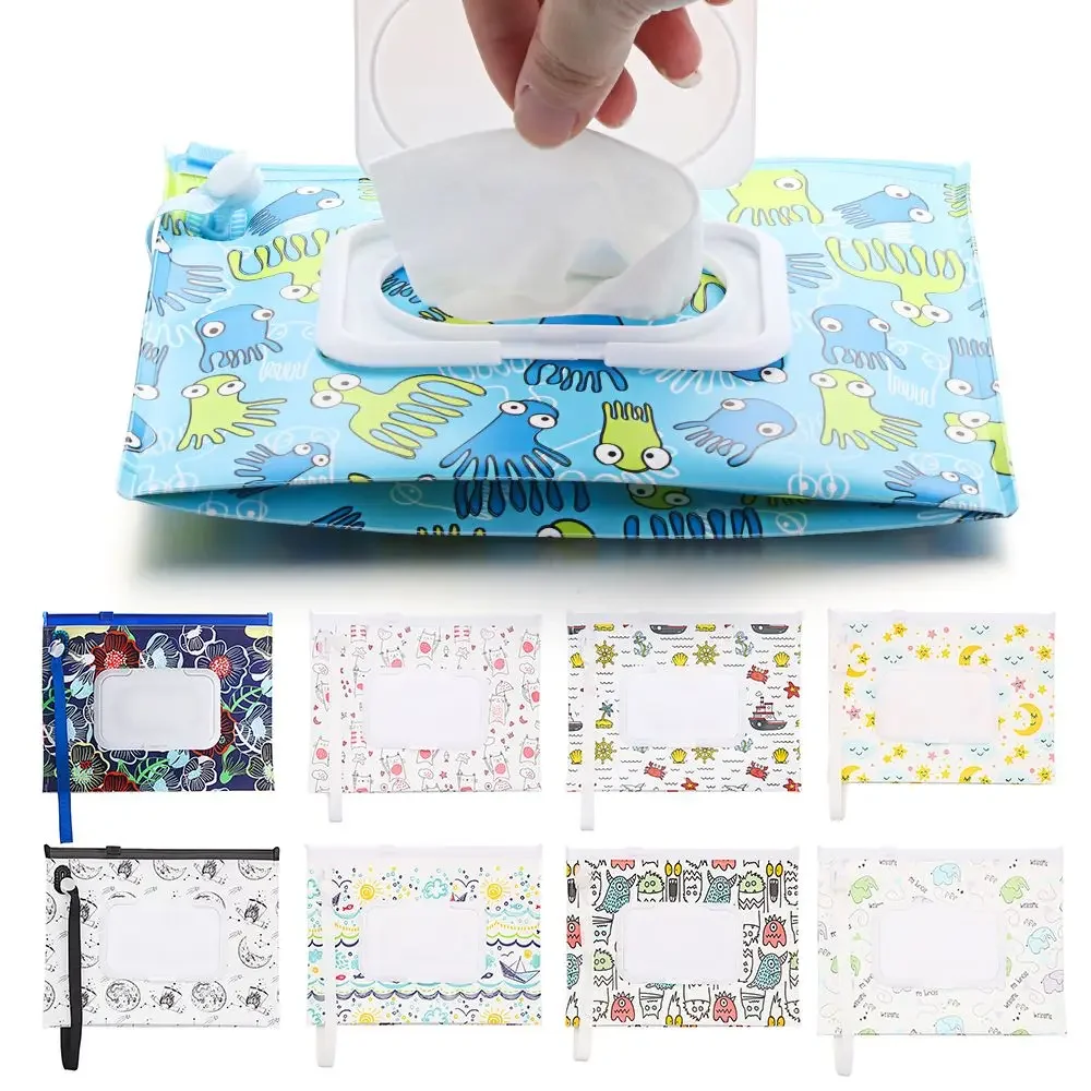 Tragetasche mit Schnappriemen, Klappdeckel, Kinderwagenzubehör, Taschentuchbox, Tasche für Feuchttücher, Kosmetiktasche