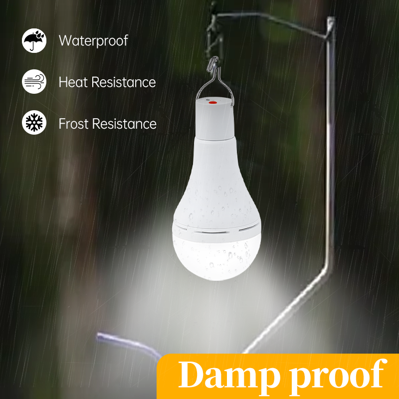 Luces solares impermeables con carga USB, lámparas LED de emergencia para exteriores e interiores