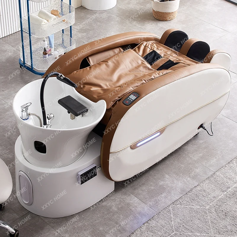 Factory custom Salon Hair Washing chair electric Massage Table head spa Shampoo Bed