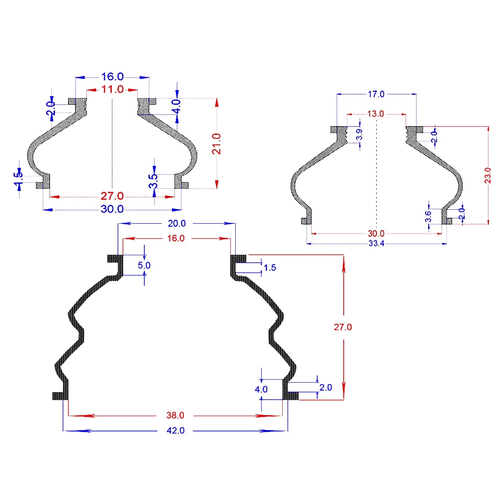 6 個ボールジョイントブーツ車のサスペンションステアリングボールジョイントダストブーツカバーターンロッドアームボールヘッド防塵ゴムカバー