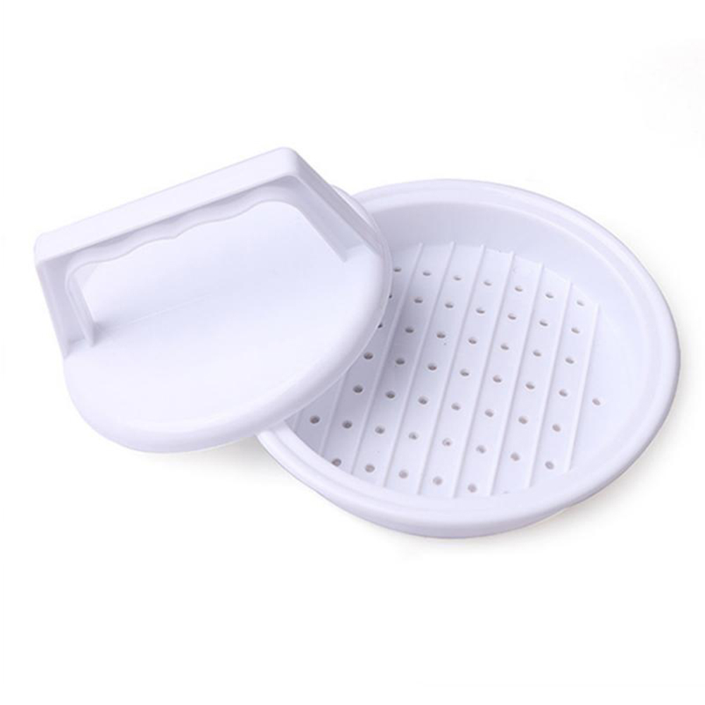 1 st Hamburger Druk Gevulde Burger Druk Plastic Vlees Grill Party BBQ Burger Maker Mold Hamburger Maker Keuken Tool
