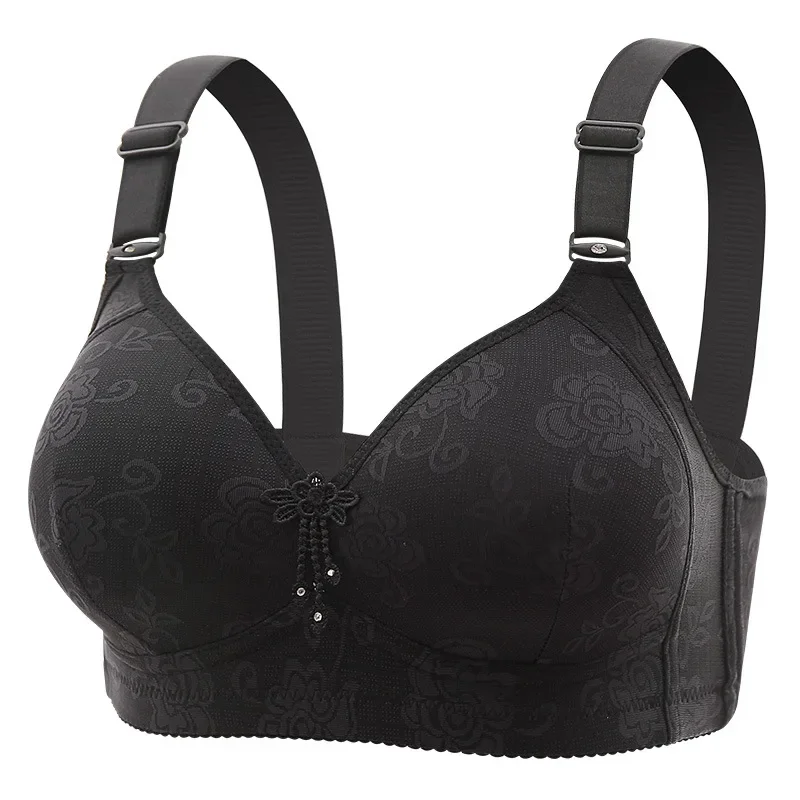 Soutien-gorge grande taille pour femmes âgées, bonnet fin, brassière pleine tasse, Non magnétique, anneau Non en acier, sous-vêtements pour maman, nouvelle collection