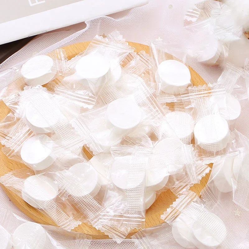 30 pçs portátil toalha comprimida descartável limpeza facial macio comprimido mão limpar toalha não-tecido toalhetes de maquiagem