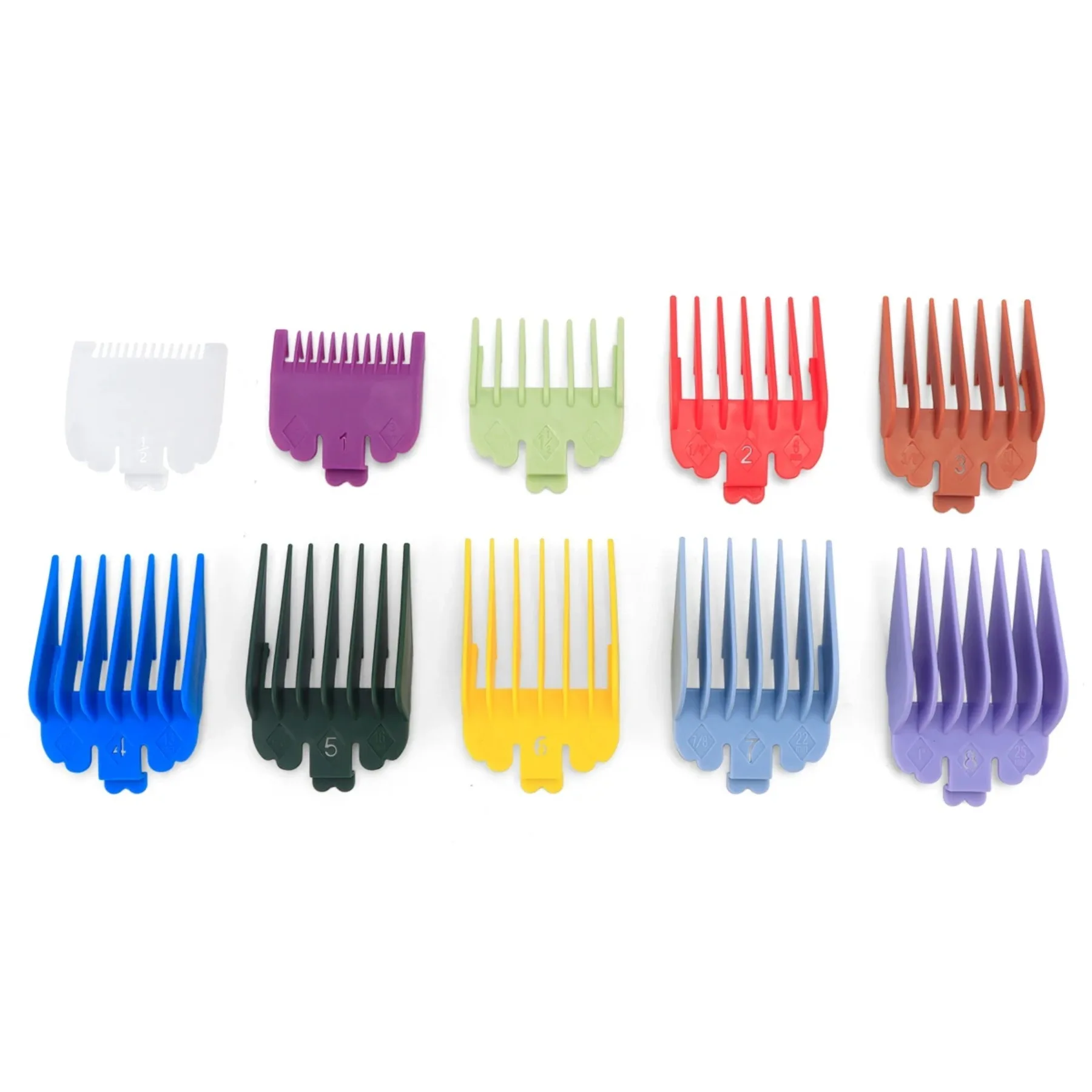 10 stuks Universele Tondeuse Guards Kapper Accessoires Professionele Trimmer Attachment Limiet Kammen Vervanging Guards Set