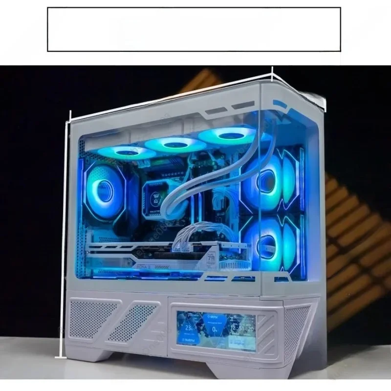 คอมพิวเตอร์เกมมิ่ง PC รุ่น 12600KF + 5070/14600KF + 5080/VK03-MLCD ตัวเครื่องสีขาว สำหรับเล่นเกม