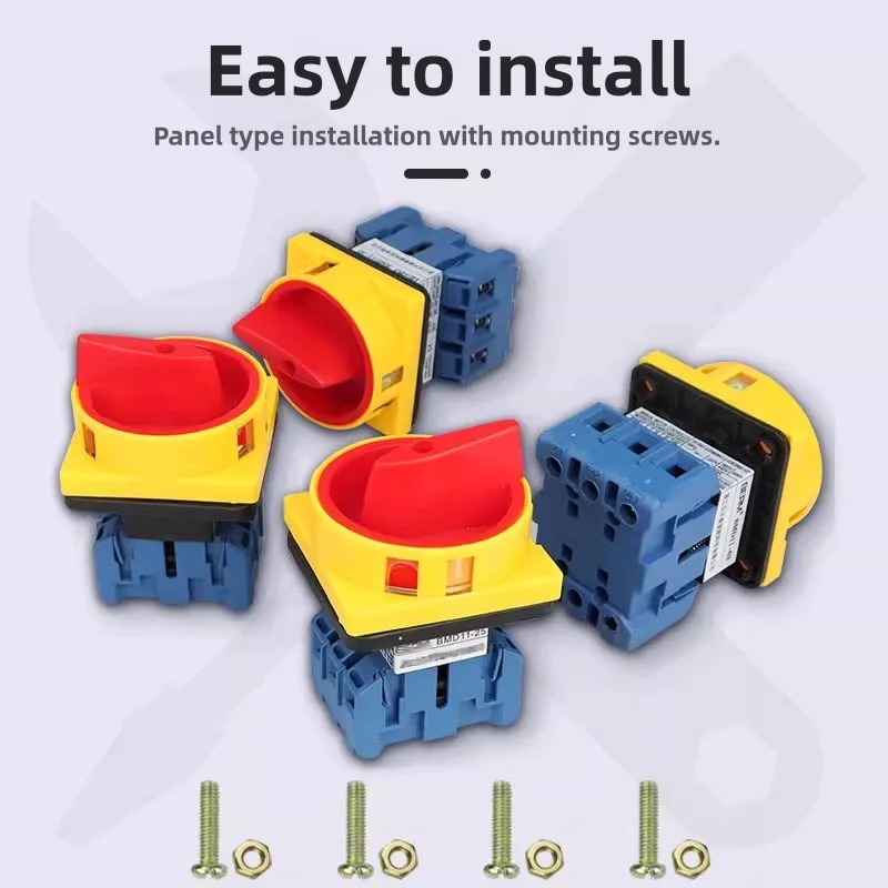 Universal switch power controller 25/32/40/63/100A three-phase load power disconnect switch/padlock controller/Isolator switch