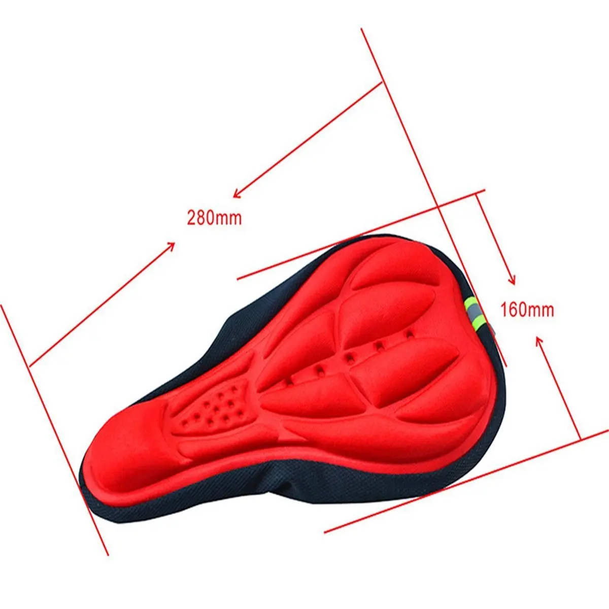 3D 편안한 부드러운 실리콘 자전거 시트 커버 젤 패드 통기성 두꺼운 폼 자전거 시트 MTB 사이클링 액세서리