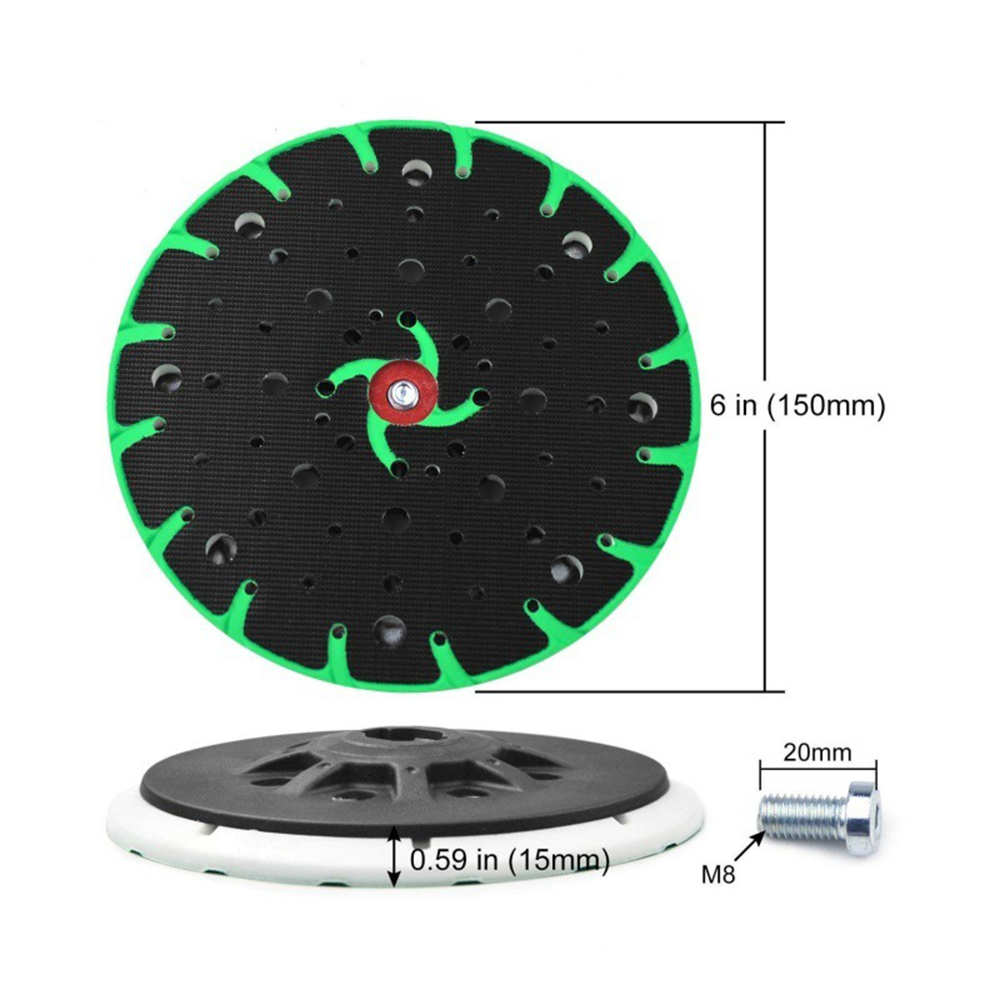 6 дюймов, 150 мм, 17 отверстий, шлифовальный диск для Festool ETS 150/3 EQ 150/5 EQ, мягкая/жесткая шлифовальная подушечка, полировальный диск для автомобиля, абразивные инструменты