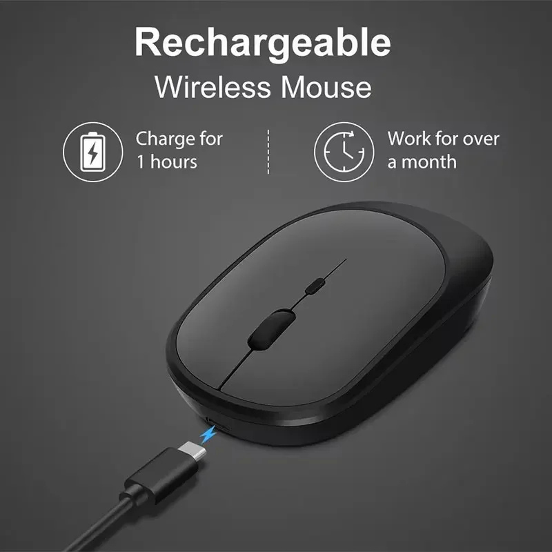 Xiaomi Mijia Wireless Mouse Bluetooth-compatible 2.4G Silent Mice Adjustable DPI Ergonomic Design USB Rechargeable Gaming Mouse
