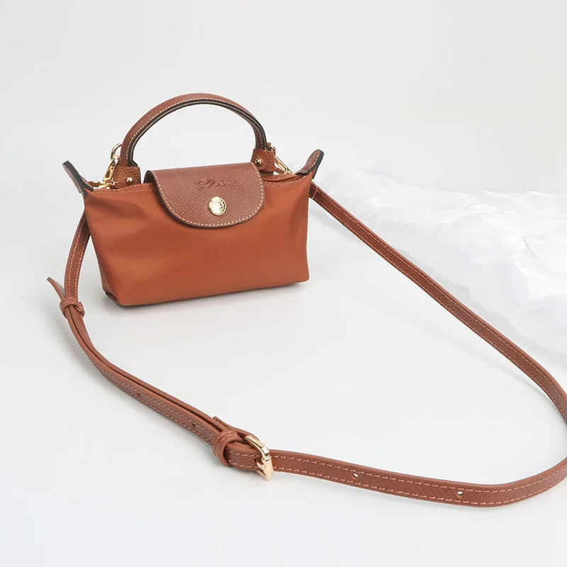 Bag Strap Bag Transformation Accessories For Longchamp Mini Bag Genuine Leather Shoulder Strap Crossbody Belt Straps