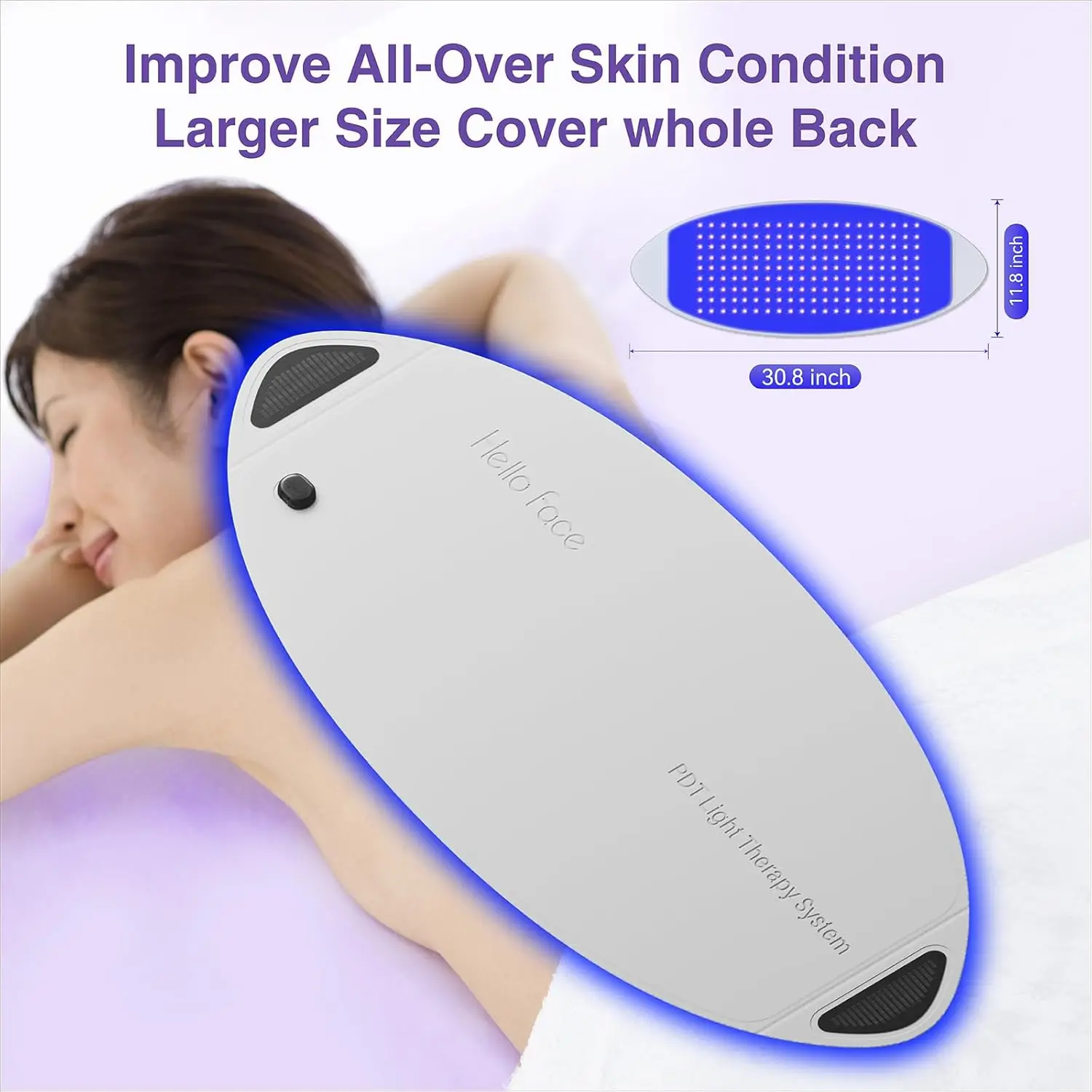 Светодиодная маска Hello Face L6: 630нм красный + 850нм ИК свет, 720 диодов против морщин и старения для лица и тела