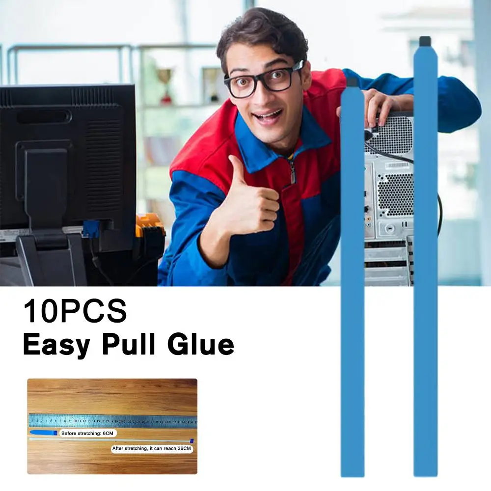Cinta LCD de doble cara para ordenador portátil, pegamento de fácil extracción, montaje de pantalla, adhesivo, reparación de teléfonos móviles, engrosado, 0,3mm