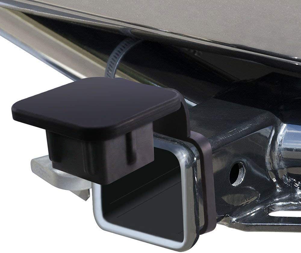 Cubierta de enchufe de coche, gancho, tapón antipolvo, cubierta protectora de boca cuadrada para receptores de 2 pulgadas, cubiertas de goma para enganche de remolque