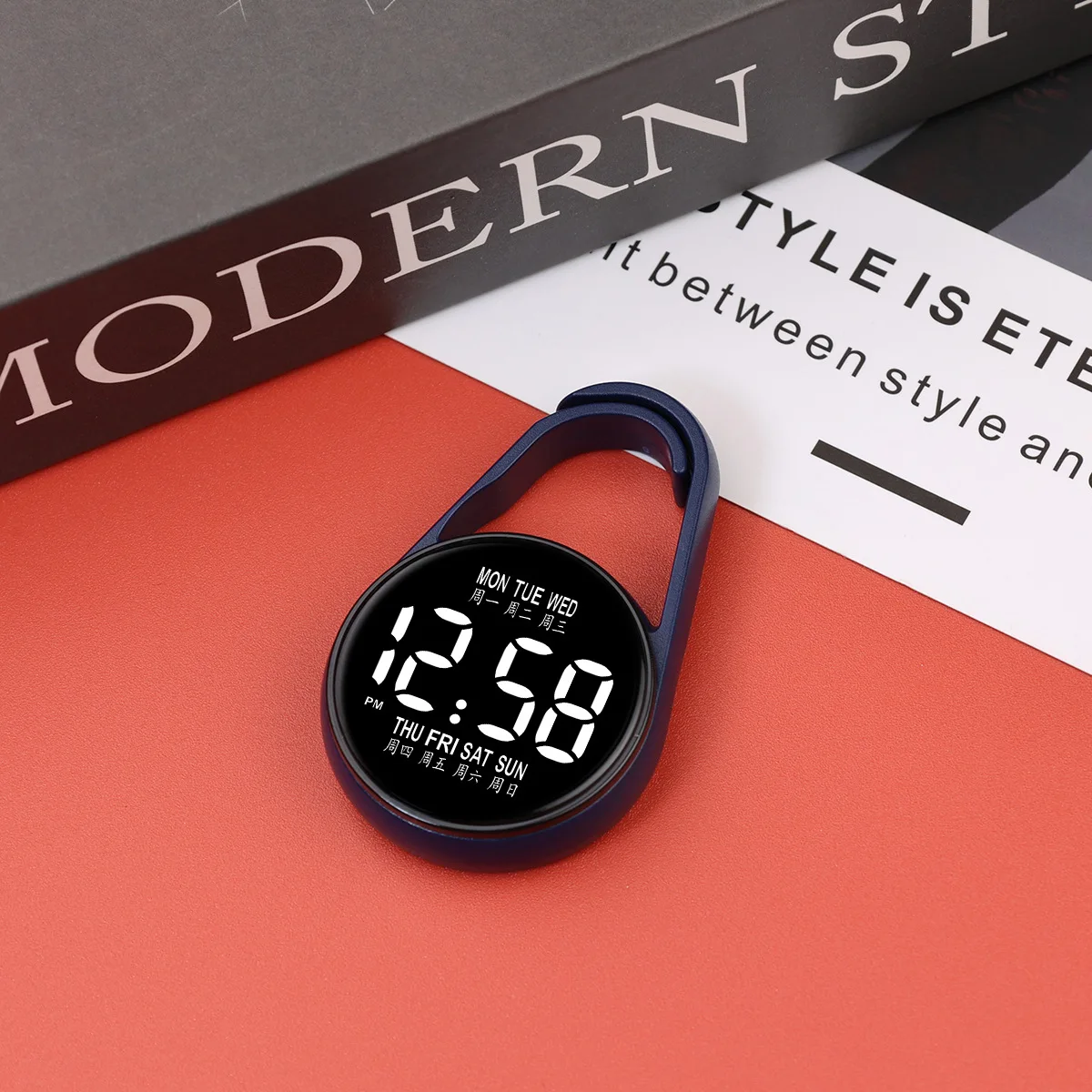 Reloj colgante electrónico LED, luz nocturna, reloj colgante electrónico digital, reloj de bolsillo