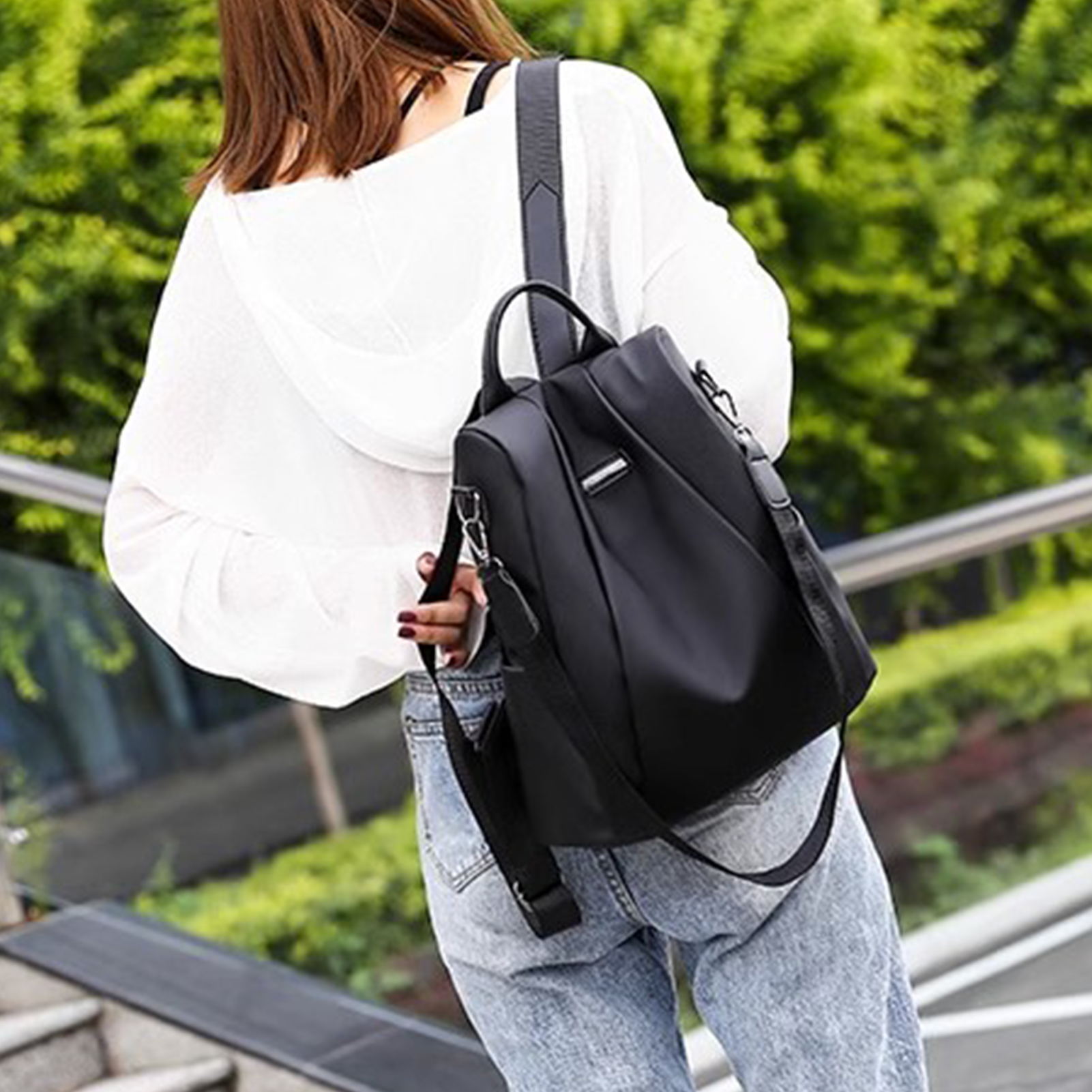 Luxe Vrouwen Rugzak Casual Zwart/Kaki/Rose Rode Schooltas voor Meisjes Afneembare Riem Reizen Schoudertas Mochila rugzak