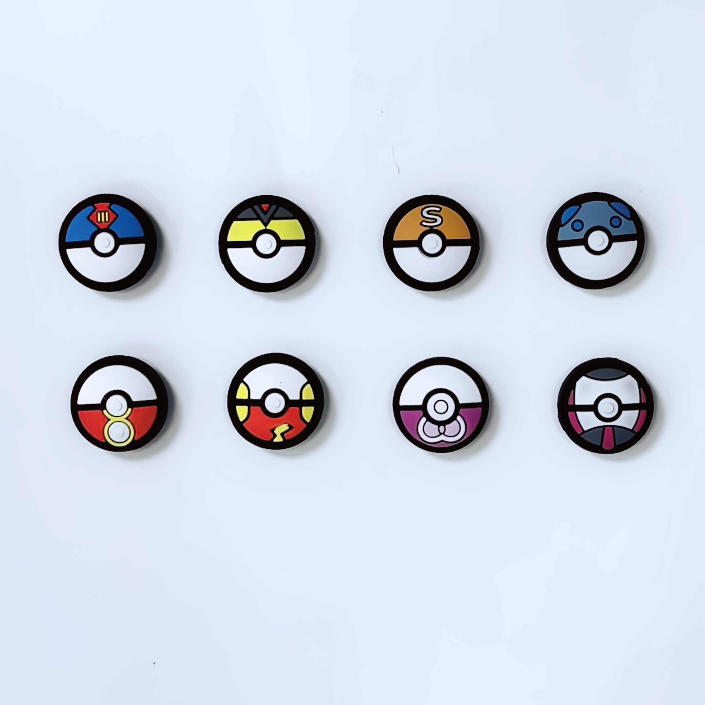 8 個漫画シリコンアナログ親指グリップキャップ Nintendo Switch OLED/Switch Lite/Switch ジョイスティック保護カバーと互換性あり