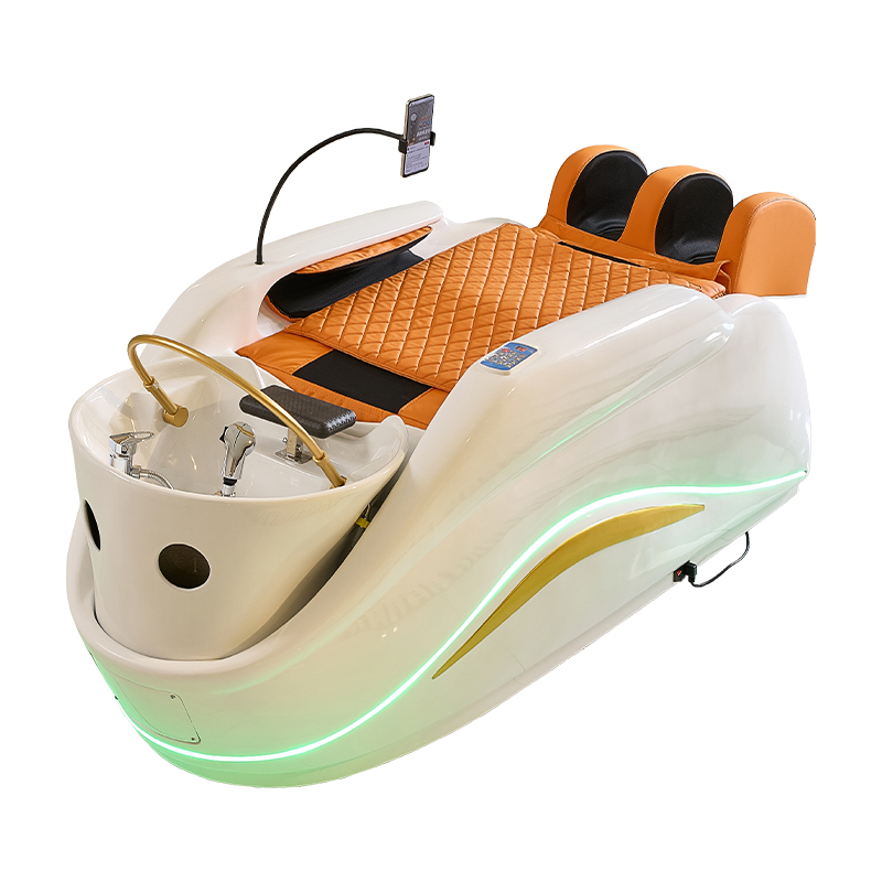 Moderne salon full body Elektrische massage haarwas bed hoofd spa shampoo bed