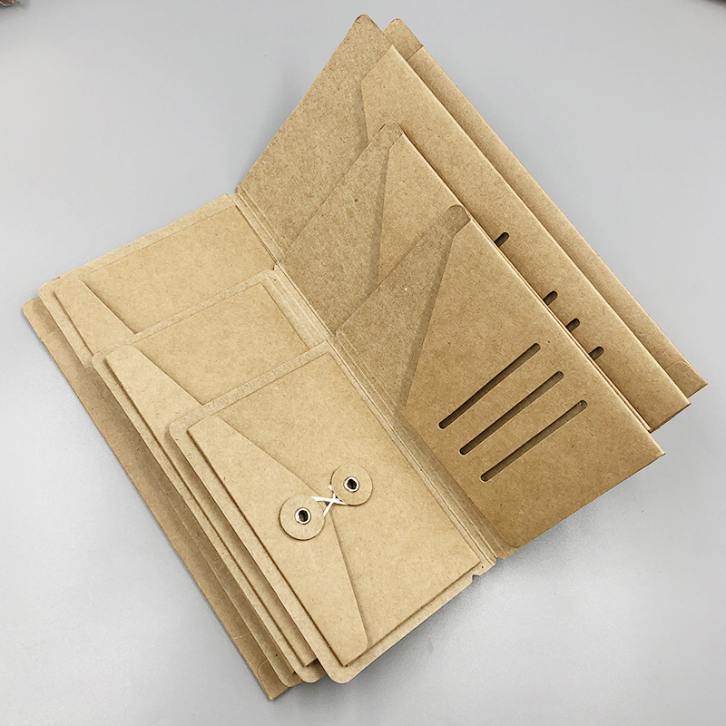 Fromthenon papel kraft envelope bilhetes cartões saco de armazenamento para midori viajantes caderno diário recargas retro planejador acessórios