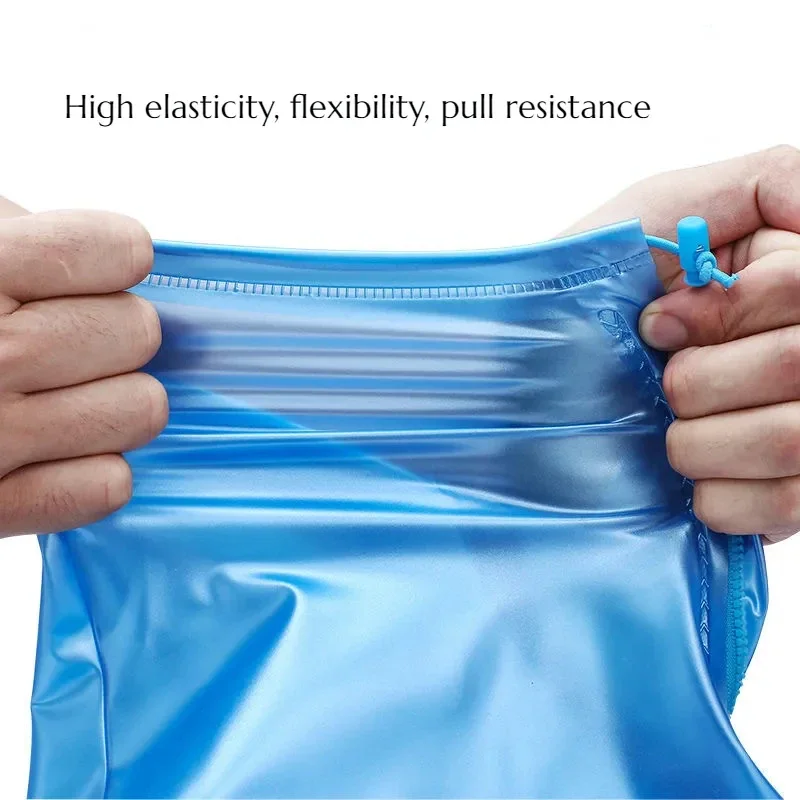 1 ペア防水靴カバー、滑り止め再利用可能なレインスノーブーツ女性男性 PVC 屋外雨再利用可能な品質の滑り止め靴カバー