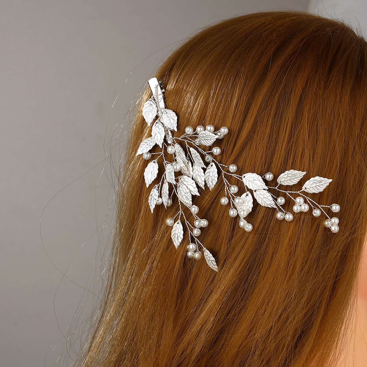 Handgemachte Hochzeit Haarkamm Perle Blume Blatt Braut Haarspange Damen Hochzeit Haarschmuck