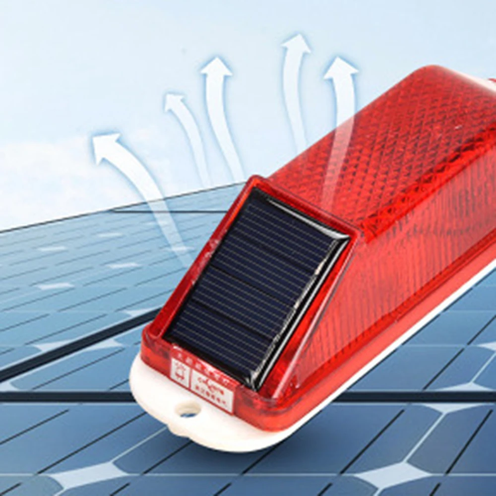 Lámpara de advertencia estroboscópica Solar LED recargable, conducción nocturna Solar, seguridad del tráfico, luz LED de precaución, Control de Chip, accesorios para coche
