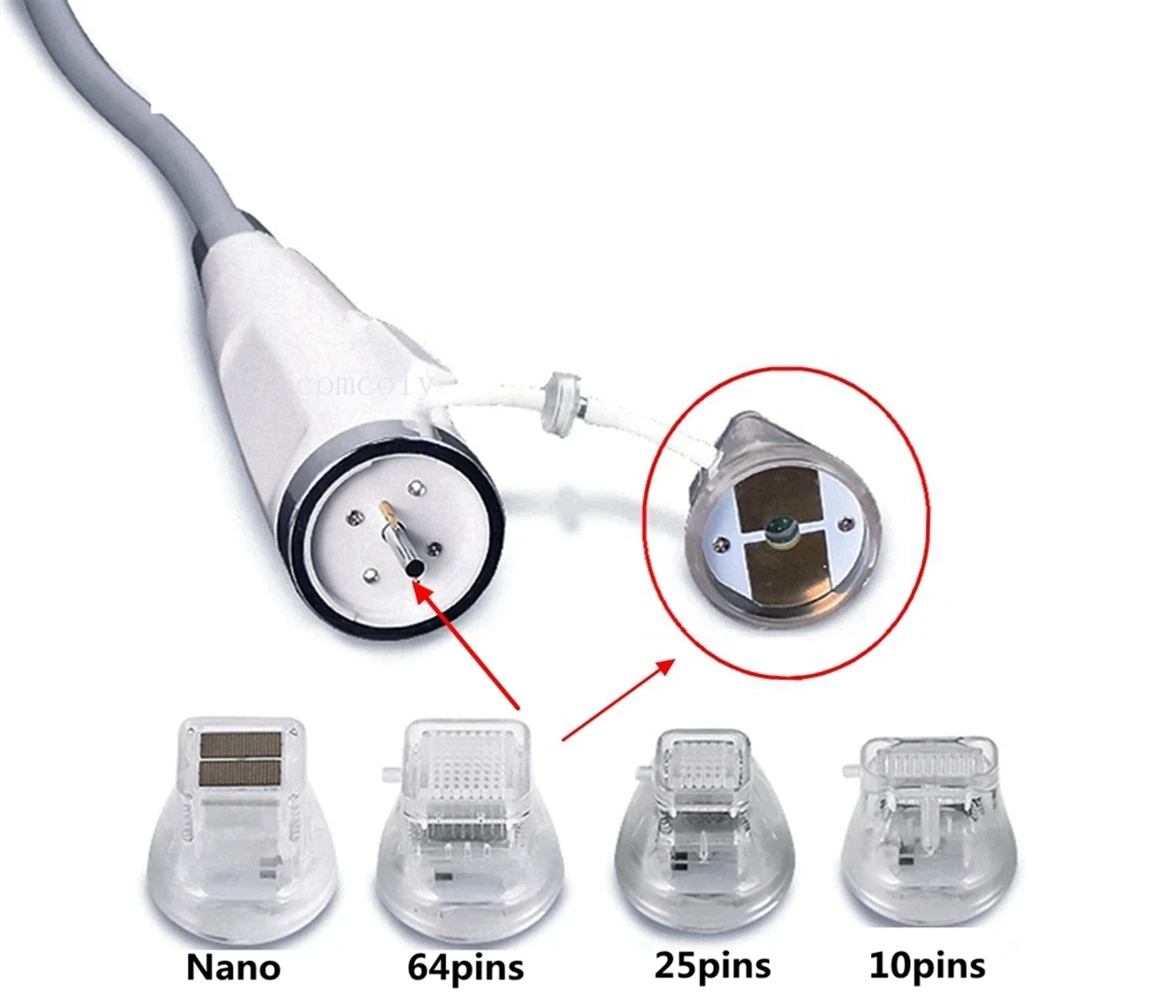 ตลับหมึก microneedling RF แบบใช้แล้วทิ้งสำหรับเครื่อง RF Microneedle อะไหล่เข็ม10/25/64พิน