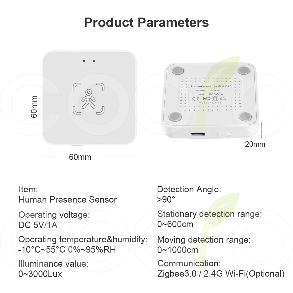 Tuya Wi-Fi/Zigbee детектор присутствия человека умный PIR датчик человеческого тела MmWave радар микроволновый датчик движения обнаружение интенсивности DC5V