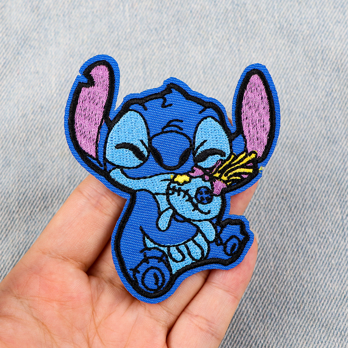 Remendos de ponto bonito em roupas dos desenhos animados mushu dragão bordado remendos animais emblemas ferro no remendo diy acessórios de roupas