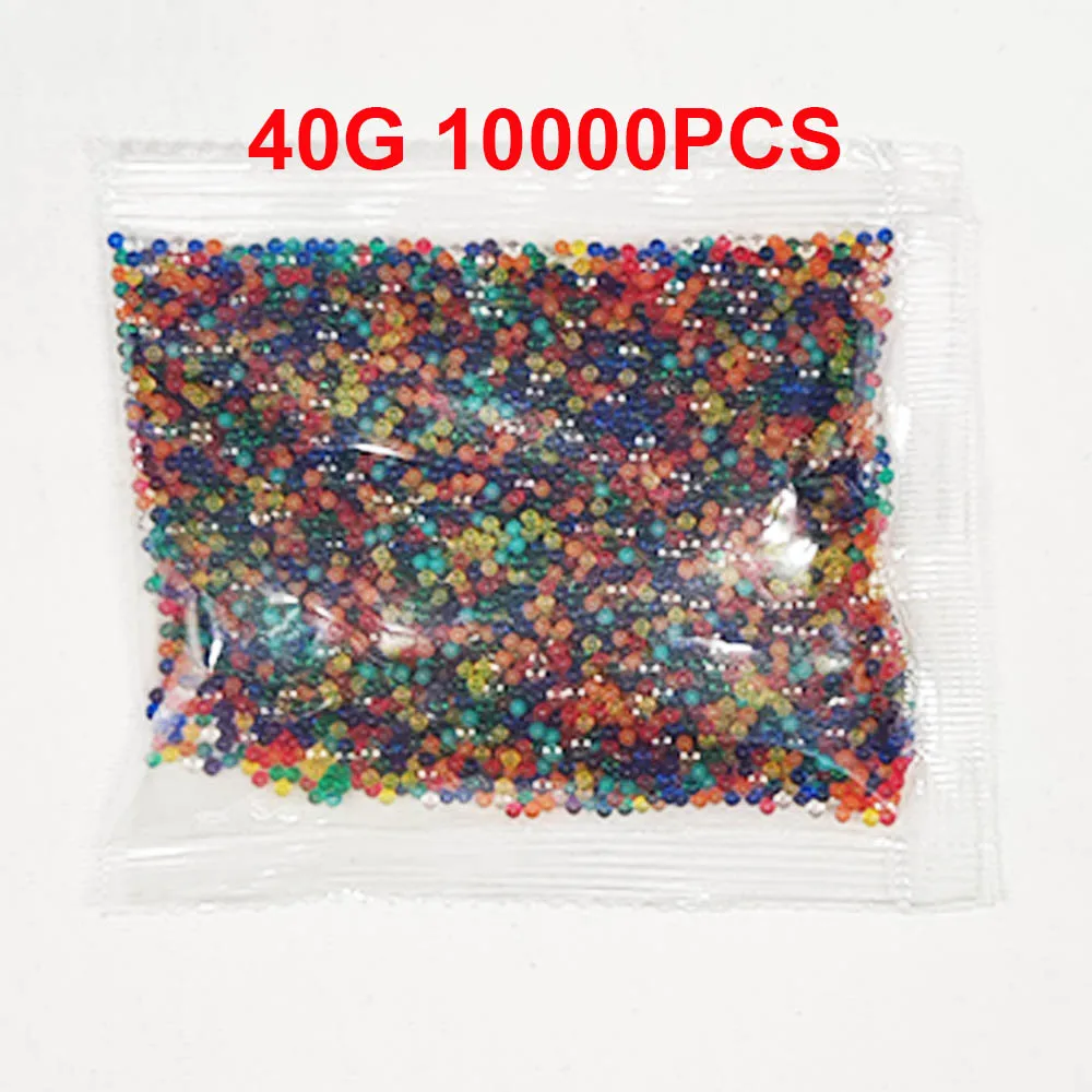 7-8mm 10000PCS เจลลูกกระสุนเติมลูกปัดน้ําปลูกสายรุ้งสี Splatrball สําหรับเจล Blasters ปืนของเล่น