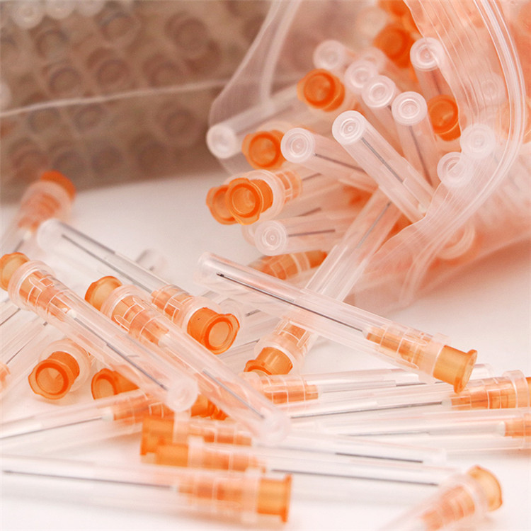 100 ชิ้น/ถุงทันตกรรมเข็มฉีดยาเคล็ดลับ Endo ชลประทาน Root Canal ซักผ้าเข็มเคล็ดลับ 25G/27G/30GA 30G Endo Oral Care ทําความสะอาดฟัน