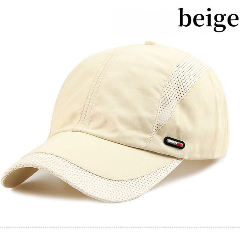 Quick Drying Unisex Baseball Cap Mesh Breathable Thin Sun Hat Adjustable Lightweight Dad Hats For Wome