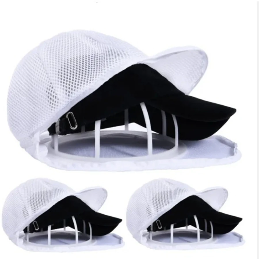 Lavadora de sombreros, limpiador de gorra de béisbol multifuncional portátil, Protector de jaula para sombrero, moldeador de sombrero para lavadora o