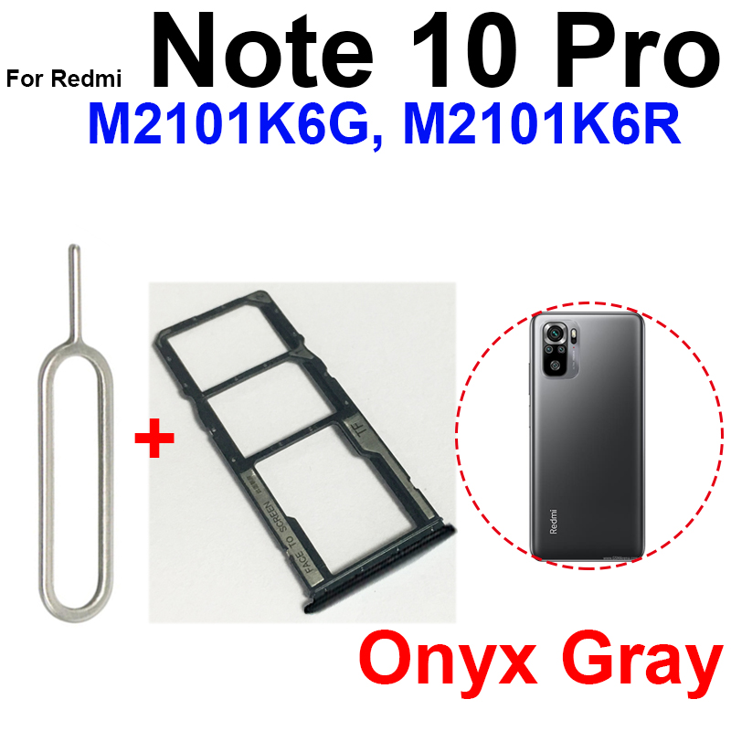 Sim-Kartenfach für Xiaomi Redmi Note 10 Note 10S Note 10 Pro 4G 5G SIM-Karten-Adapter Dual Sim-Kartenhalter Ersatzteile