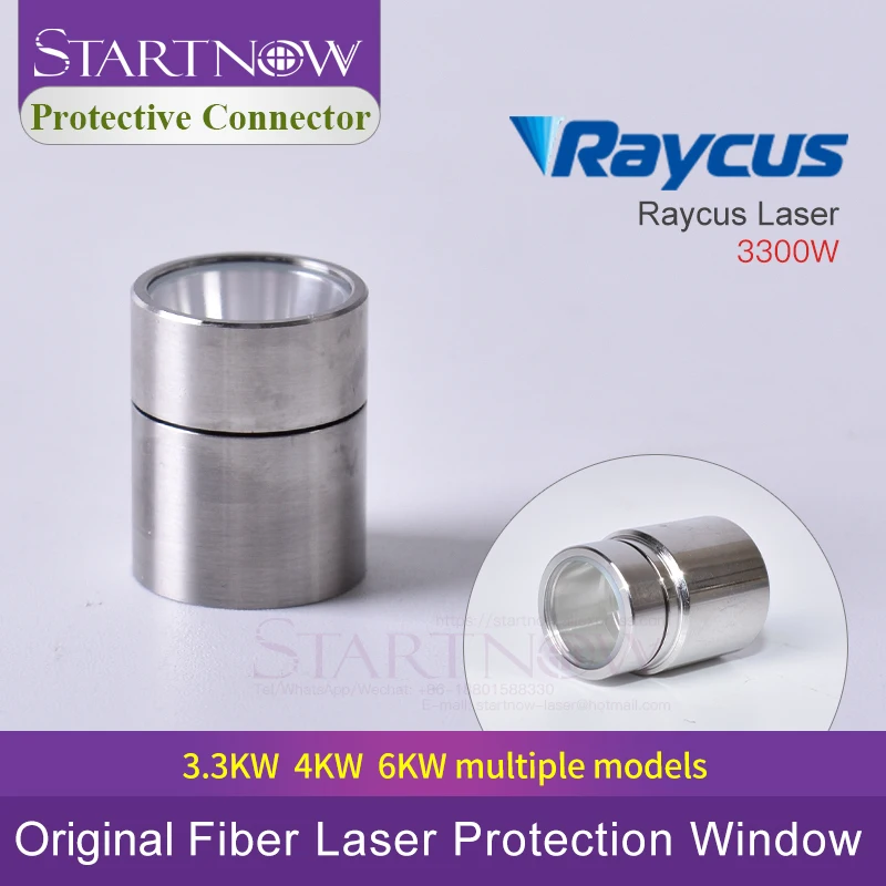 Startnow 6000W Bảo Vệ Cổng Kết Nối Ống Kính Raycus 3300W 4000W QBH Nắp Bảo Vệ Sợi Quang Pha Lê Cho IPG nguồn Laser