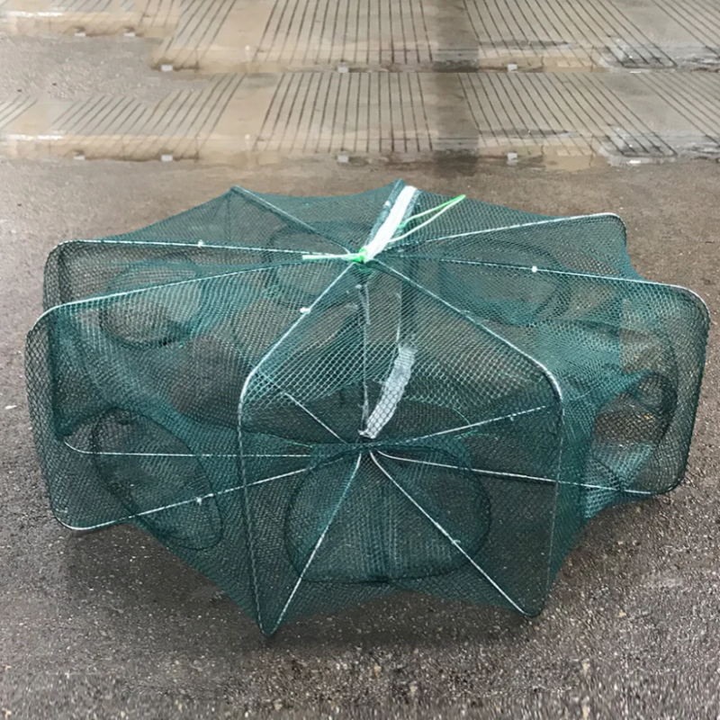 6/8/10 Gaten Mesh Draagbare Visnet Kooi Opvouwbare Rivierkreeft Catcher Casting Vis Krab Rivierkreeft Garnalen Smelt Paling Vallen vissen