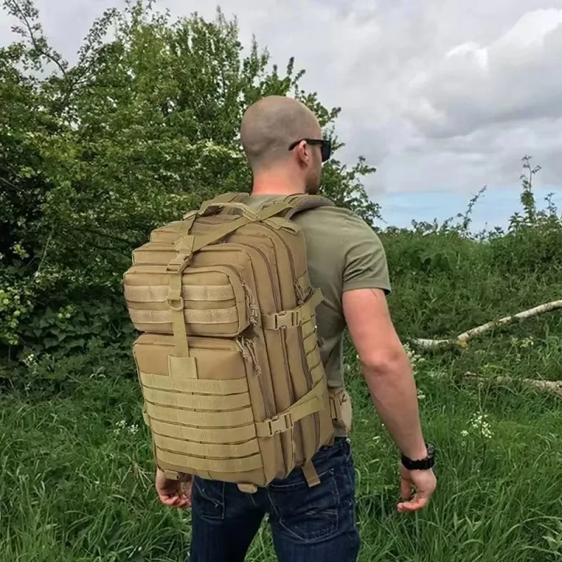 High Quality Tactical Nylon Backpack Camping Travel Fishing Bag Waterproof Men Large Capacity Travel Hunting Backpack