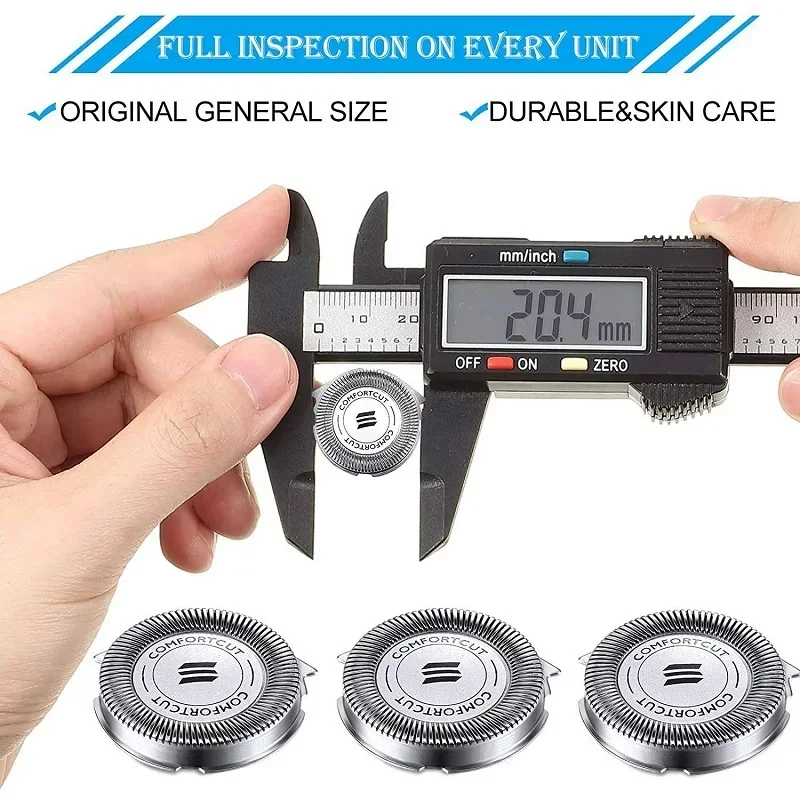 หัวโกนสำรอง 3/6 ชิ้น รุ่น SH30/50/52 สำหรับเครื่องโกนหนวดไฟฟ้าซีรีส์ 1000, 2000, 3000, 5000