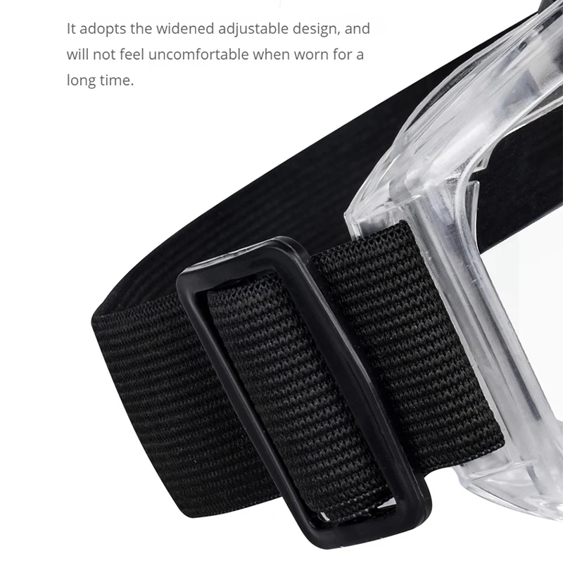 Occhiali di sicurezza antiappannamento Occhiali antispruzzo antipolvere Occhiali da sabbia Equitazione Sci Occhiali sportivi Trasparenti regolabili