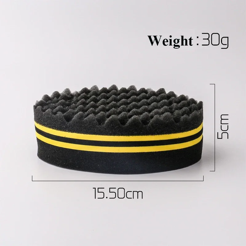 Cepillo de pelo ovalado de doble cara, cepillo de esponja mágico para bobina Afro Natural, cepillos de esponja para rastas, trenzas de cabello trenzado
