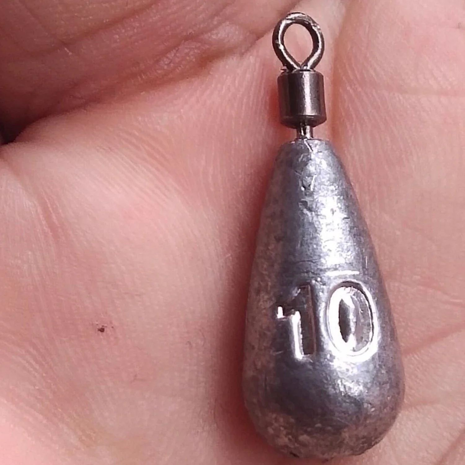 10 stks/partij Vissen Gewicht Sinker 3.5g 5g 7g 10g 14g 20g Water Drop gewichten Visgerei Accessoires