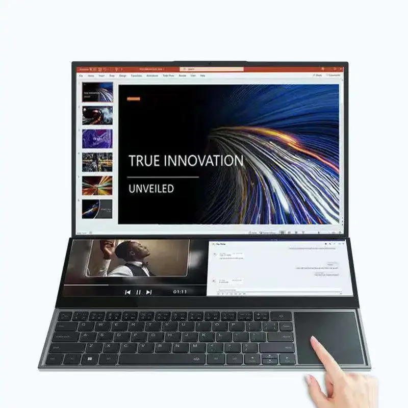 OEM 16 インチデュアルスクリーンゲーミングラップトップ 2560*1600 2K ZBOOK Pro UX582 512GB + 1TB タッチスクリーンコア I7 10850H 第 10 世代ラップトップ PC