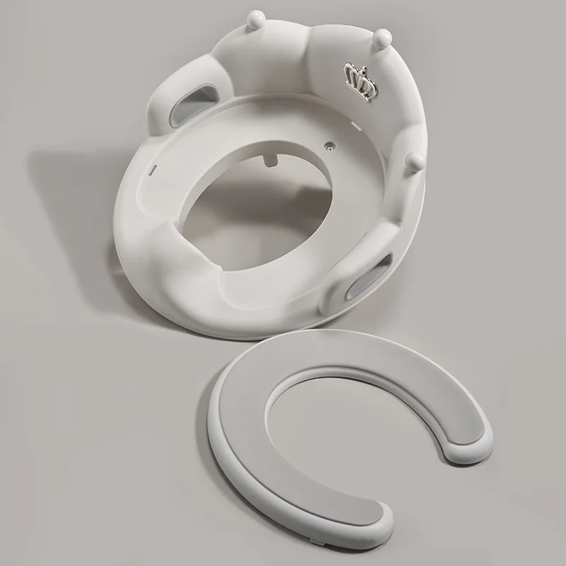 Assento sanitário portátil para crianças, assento de vaso sanitário com coroa para bebês, almofada auxiliar para assento de vaso sanitário, mictório, capa de assento de treinamento