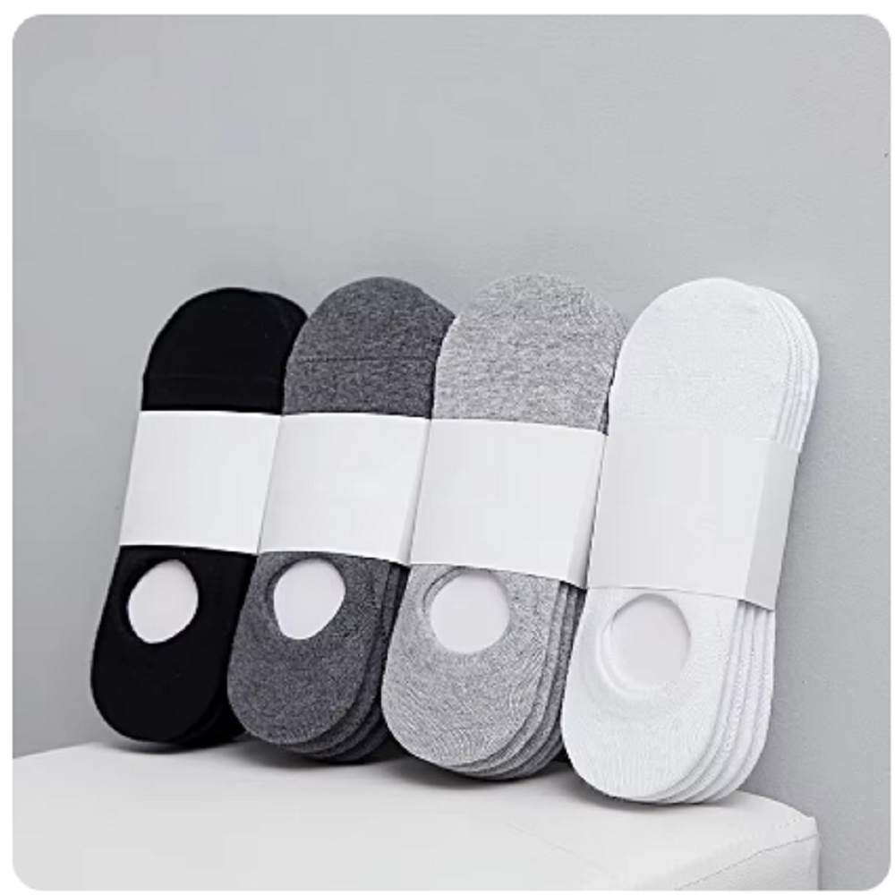 1/5/10/20 쌍 남성 여성을위한 여름 가을 보트 양말 미끄럼 방지 실리콘 보이지 않는면 양말 남성 발목 양말 슬리퍼