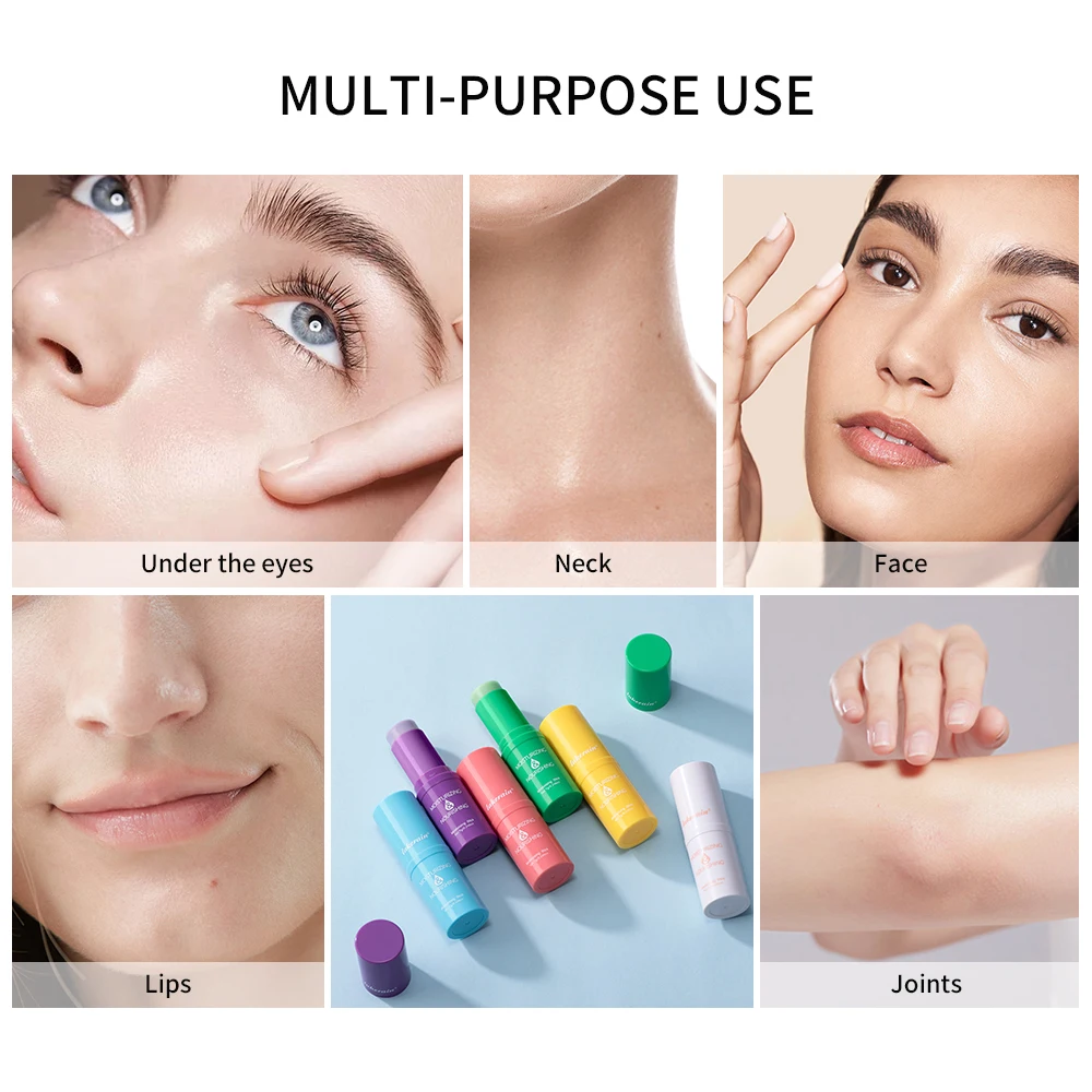 เกาหลี Bounce Multi Balm Collagen Pink Stick Deep Moisturizing Multi Cream Hydrating Gel Primer เตรียมผิวสําหรับแต่งหน้า Skin Care