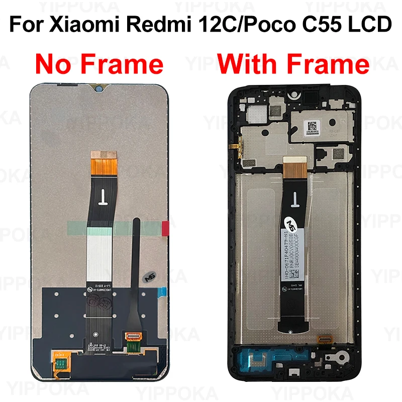 22120RN86I สำหรับ Xiaomi redmi 12C LCD poco หน้าจอ C55ทัชสกรีนดิจิไทเซอร์สำหรับจอแสดงผล redmi 12 23053RN02A อะไหล่ทดแทน LCD