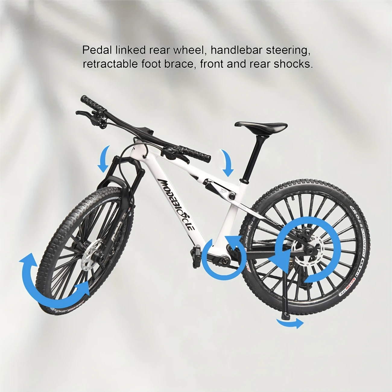 Modelo de bicicleta de montanha de metal vintage desktop mini liga clássico brinquedo de bicicleta fundido modelo de dedo decoração de casa