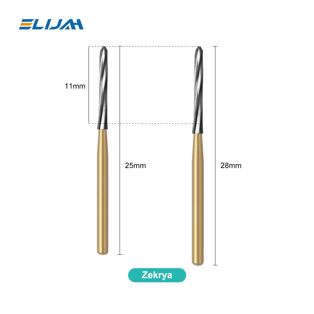 หัวเจาะทังสเตนสำหรับทันตกรรม5ชิ้น/แพ็ค zekrya หัวตัดสำหรับการผ่าตัดเอ็นโดดอนติก FG 1.6มม. ปลอดภัย5ชิ้น