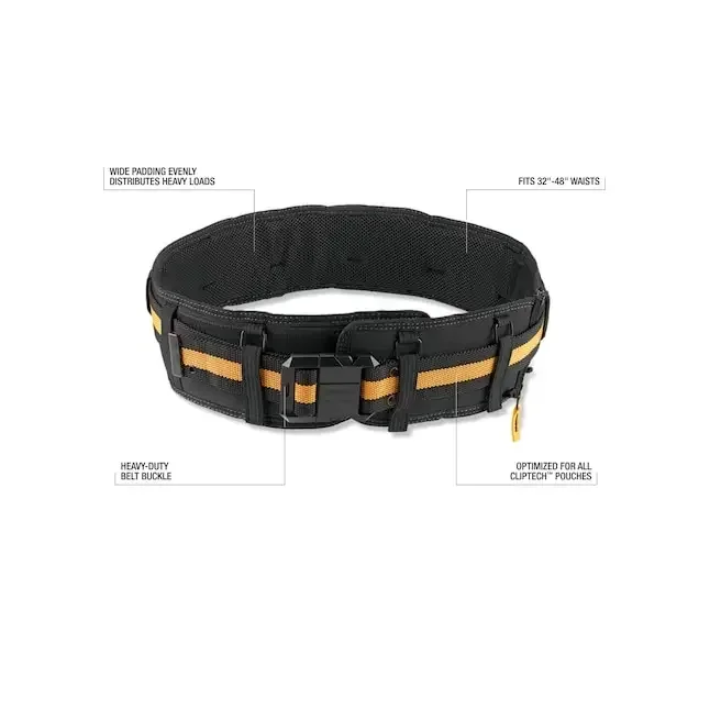 TOUGHBUILT TB-CT-41P 패딩 벨트 헤비 듀티 버클/등 지원 더 넓고 두꺼운 작업 벨트 전동 공구 액세서리