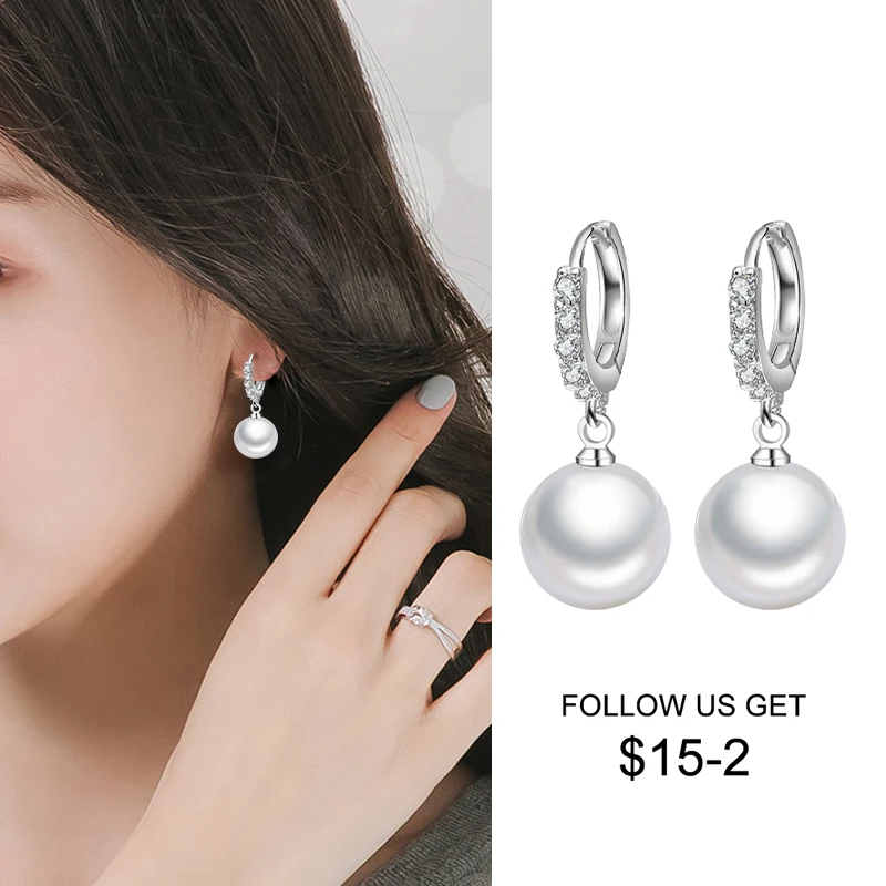 LByzHan 2021 Bông Tai Ngọc Trai Chính Hãng Tự Nhiên Ngọc Trai Nước Ngọt Bông Tai Nữ Bạc 925 Ngọc Trai Cho Wemon Quà Cưới